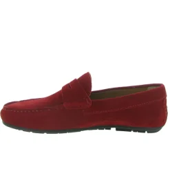 mocassins - Elégant - homme - Nubuck - Rouge - Atelier tropezien