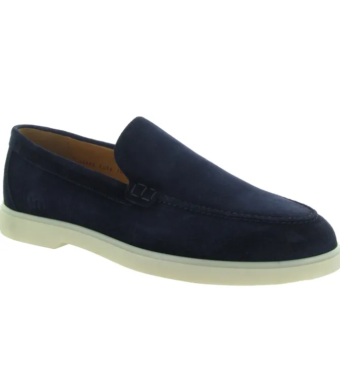 mocassins - Elégant - homme - Nubuck - Bleu - Magnanni