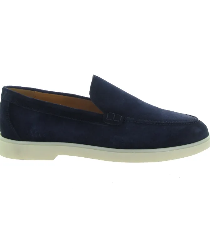mocassins - Elégant - homme - Nubuck - Bleu - Magnanni