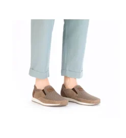 mocassins - Elégant - homme - Synthétique - Gris - Rieker