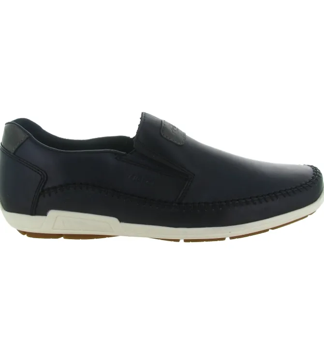 mocassins - Elégant - homme - Synthétique - Bleu Marine - Rieker