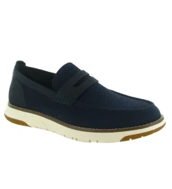 mocassins - Elégant - homme - Textile - Bleu Marine - Schmoove
