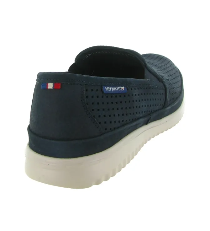mocassins - Elégant - homme - Toile - Bleu Marine - Mephisto