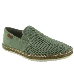 mocassins - Elégant - homme - Toile - Kaki - Rieker
