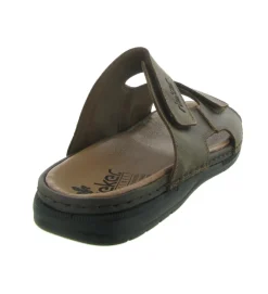 nu pieds - Mules et Tongs - homme - Cuir - Marron - Rieker