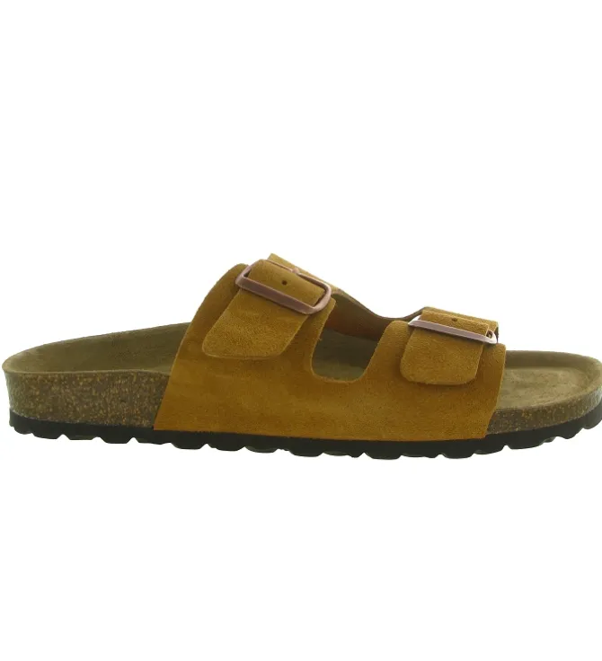 nu pieds - Mules et Tongs - homme - Cuir - Camel - Armando