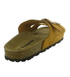 nu pieds - Mules et Tongs - homme - Cuir - Camel - Armando