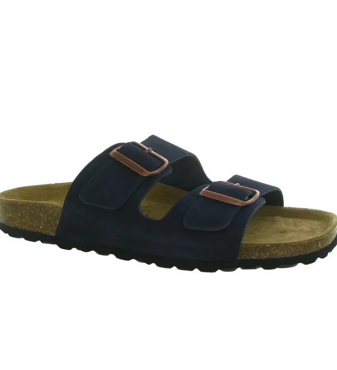nu pieds - Mules et Tongs - homme - Cuir - Bleu Marine - Armando