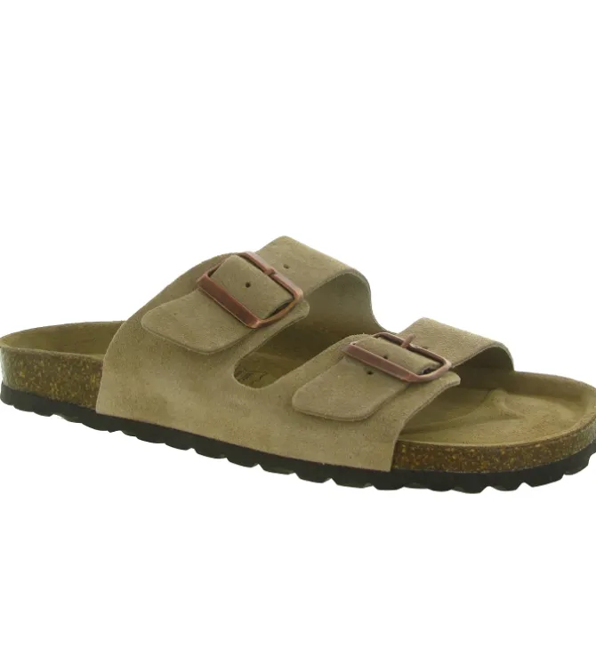 nu pieds - Mules et Tongs - homme - Cuir - Taupe - Armando