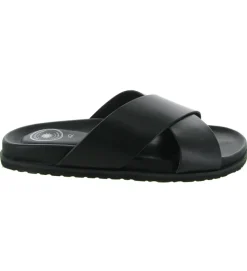 nu pieds - Mules et Tongs - homme - Cuir - Noir - Atelier tropezien