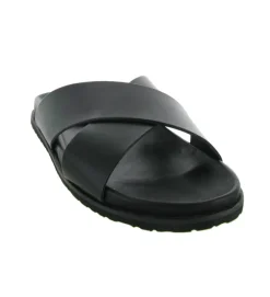 nu pieds - Mules et Tongs - homme - Cuir - Noir - Atelier tropezien