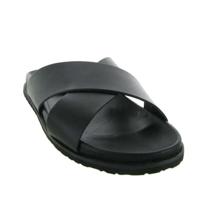 nu pieds - Mules et Tongs - homme - Cuir - Noir - Atelier tropezien