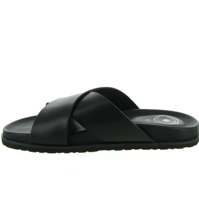 nu pieds - Mules et Tongs - homme - Cuir - Noir - Atelier tropezien