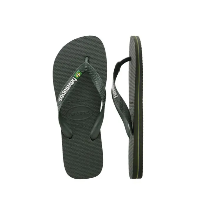 nu pieds - Mules et Tongs - homme - Synthétique - Kaki - Havaianas
