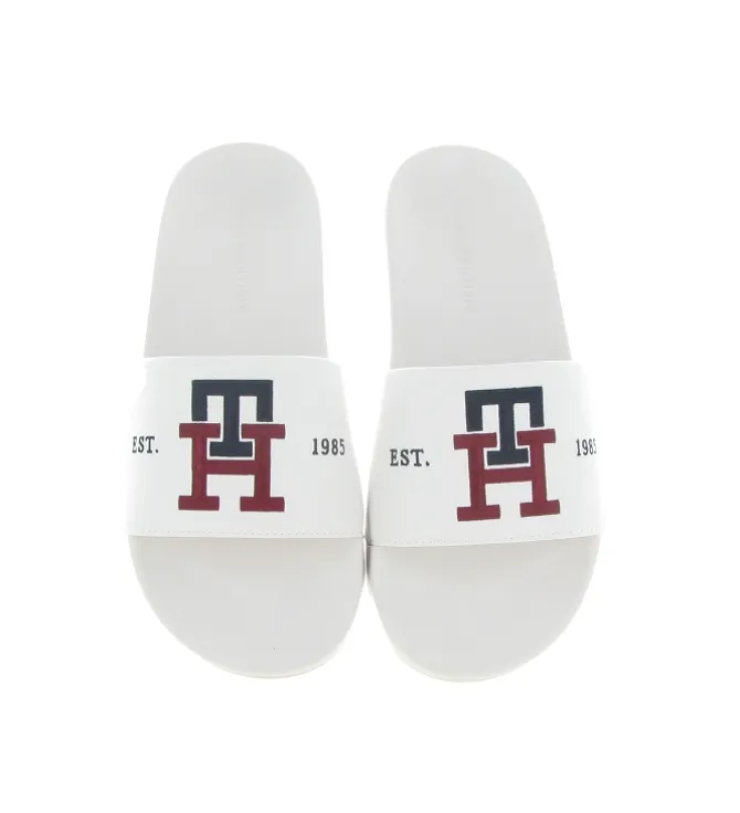 nu pieds - Mules et Tongs - homme - Synthétique - Blanc - Tommy hilfiger