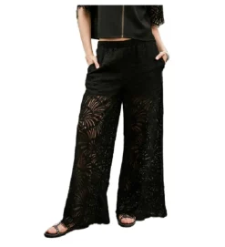 pantalon - CHINO - vetement femme - Coton - Noir - Freeman t.porter