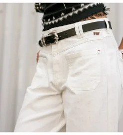 pantalon - CHINO - vetement femme - Coton - Blanc - Freeman t.porter