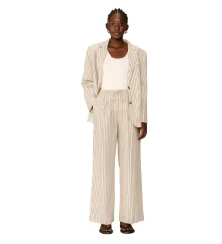 pantalon - DROIT - vetement femme - Textile - Beige - Grace and mila