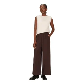 pantalon - DROIT - vetement femme - Coton - Marron - Grace and mila