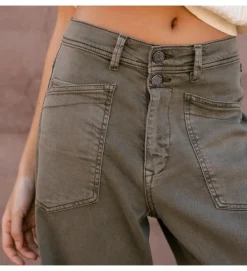 pantalon - JEANS - vetement femme - Jeans - Kaki - Freeman t.porter