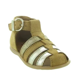 pre marche du 16 au 23 - - bebe fille - Cuir - Camel - Bellamy