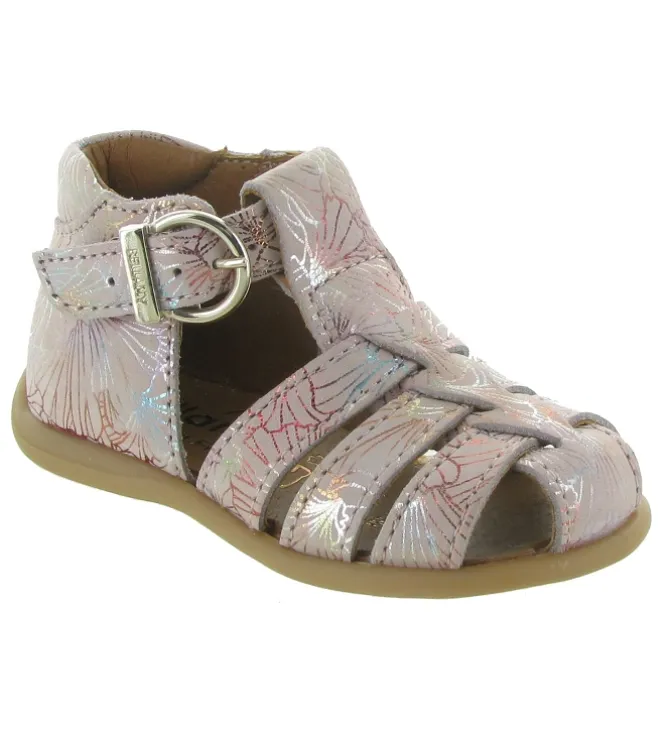 pre marche du 16 au 23 - - bebe fille - Cuir - Rose - Bellamy