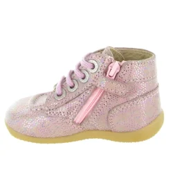 pre marche du 16 au 23 - - bebe fille - Cuir laminé - Multicolor - Kickers