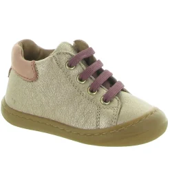 pre marche du 16 au 23 - - bebe fille - Cuir - Or - Babybotte