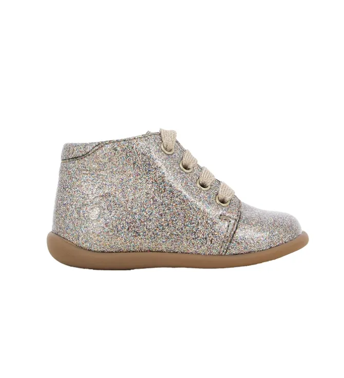pre marche du 16 au 23 - - bebe fille - Cuir - Glitter - Paillettes - Pom d api