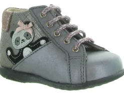 pre marche du 16 au 23 - - bebe fille - Cuir - Argent - Bopy