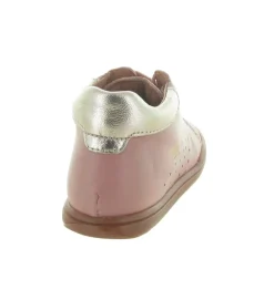 pre marche du 16 au 23 - - bebe fille - Cuir - Rose - Babybotte