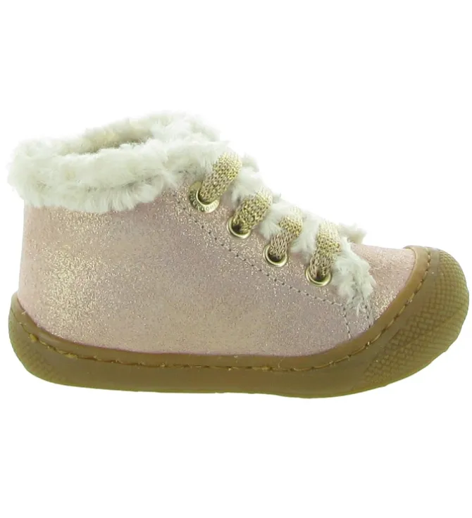 pre marche du 16 au 23 - - bebe fille - Cuir - Rose - Naturino