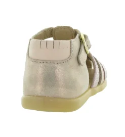 pre marche du 16 au 23 - - bebe fille - Cuir - Rose - Babybotte