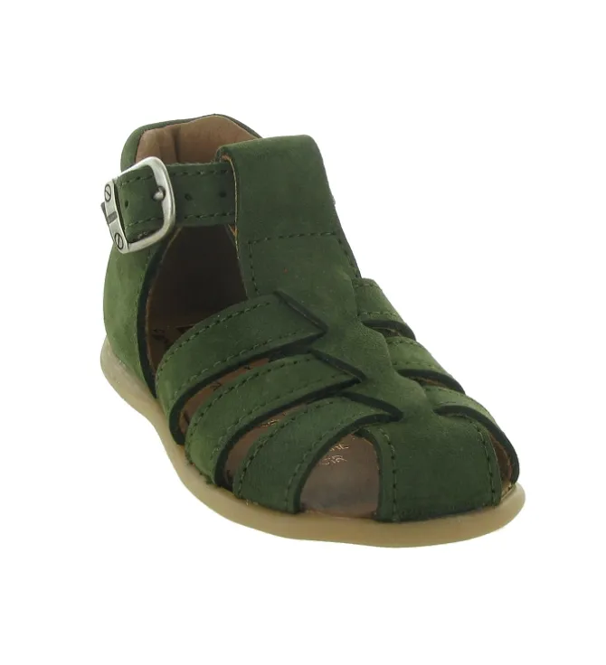pre marche du 16 au 23 - - bebe garcon - Cuir - Vert - Bellamy
