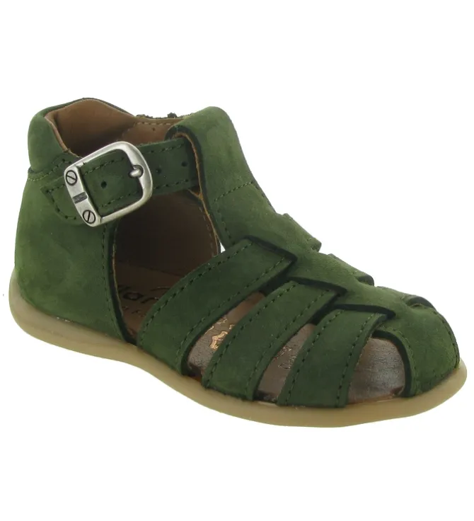 pre marche du 16 au 23 - - bebe garcon - Cuir - Vert - Bellamy