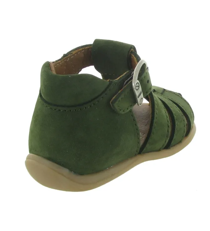 pre marche du 16 au 23 - - bebe garcon - Cuir - Vert - Bellamy