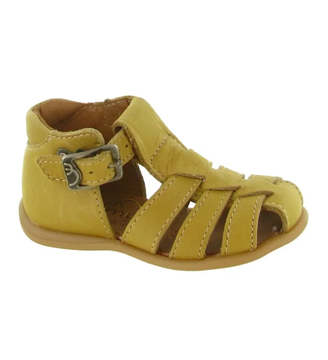 pre marche du 16 au 23 - - bebe garcon - Cuir - Jaune - Bellamy