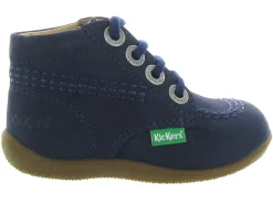 pre marche du 16 au 23 - - bebe garcon - Cuir - Bleu - Kickers