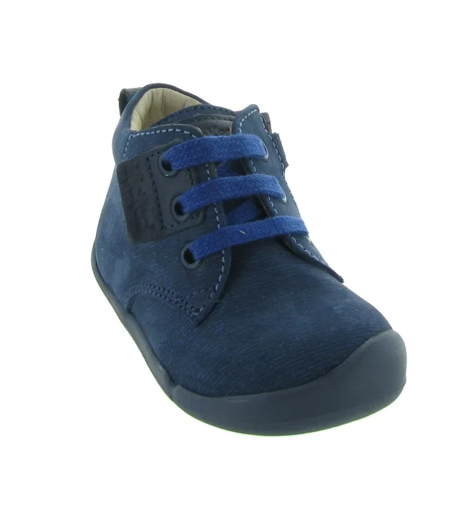 pre marche du 16 au 23 - - bebe garcon - Cuir - Bleu Marine - Kickers