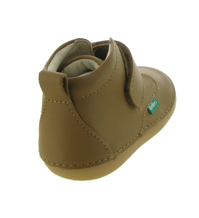 pre marche du 16 au 23 - - bebe garcon - Cuir - Marron - Kickers