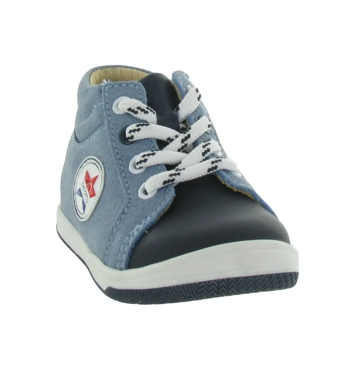 pre marche du 16 au 23 - - bebe garcon - Cuir - Bleu - Bellamy