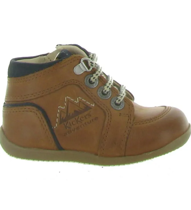 pre marche du 16 au 23 - - bebe garcon - Nubuck - Marron - Kickers