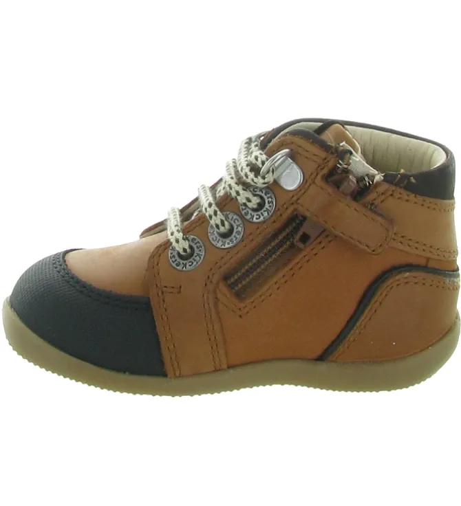 pre marche du 16 au 23 - - bebe garcon - Nubuck - Marron - Kickers