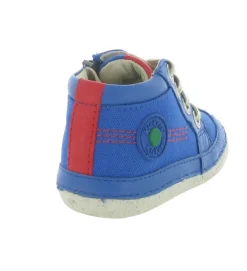 pre marche du 16 au 23 - - bebe garcon - Toile - Bleu - Kickers