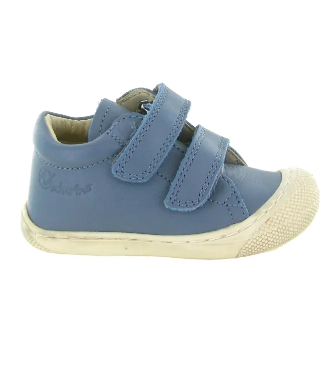 pre marche du 16 au 23 - Semelle souple - bebe garcon - Cuir - Bleu - Naturino