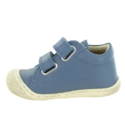 pre marche du 16 au 23 - Semelle souple - bebe garcon - Cuir - Bleu - Naturino