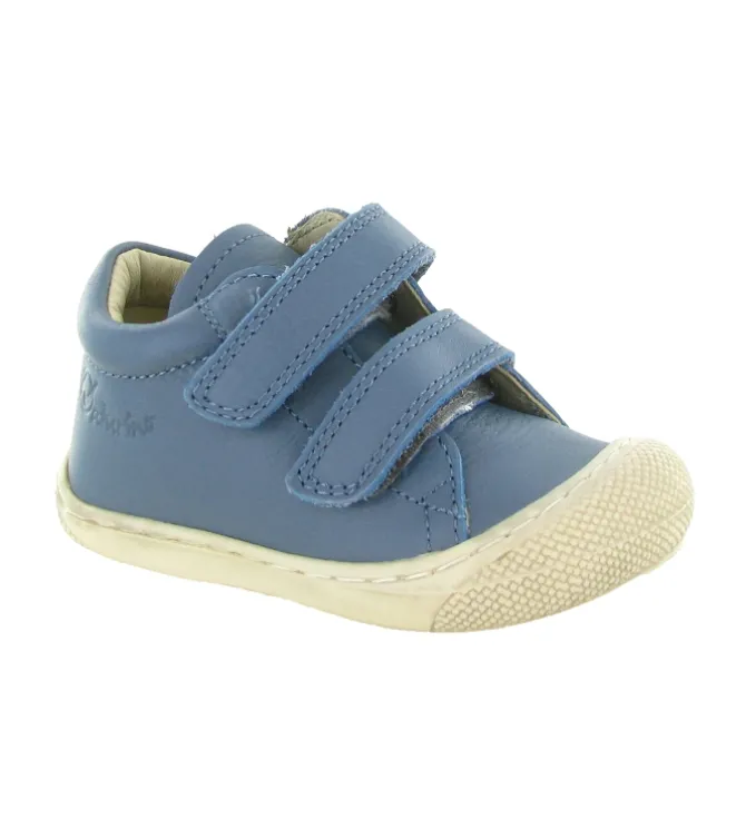 pre marche du 16 au 23 - Semelle souple - bebe garcon - Cuir - Bleu - Naturino