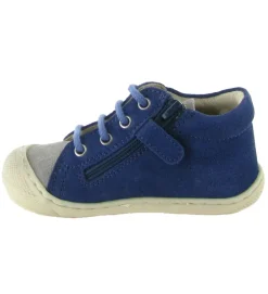 pre marche du 16 au 23 - Semelle souple - bebe garcon - Cuir - Bleu - Naturino