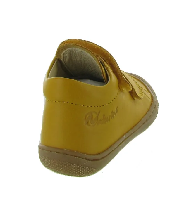 pre marche du 16 au 23 - Semelle souple - bebe garcon - Cuir - Jaune - Naturino