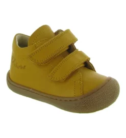 pre marche du 16 au 23 - Semelle souple - bebe garcon - Cuir - Jaune - Naturino